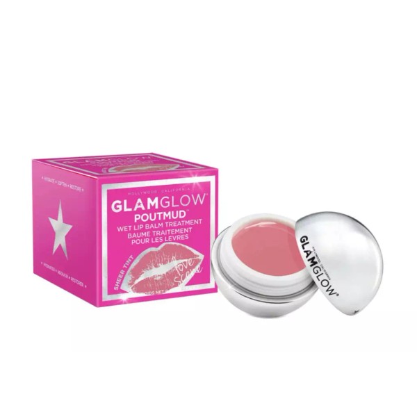 GlamGlow PoutMud Wet Lip Balm Treatment Love Scene Moisturizing 0.24