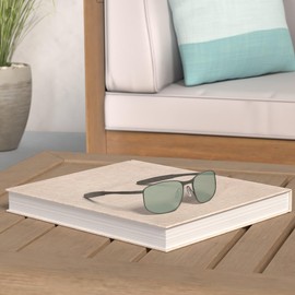 ZHILE 8-base Curve Wrap Metal Frame Polarized Sunglasses for Men (Black frame G15 lens, 57)