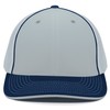 Pacific Headwear Standard Trucker Pacflex Cap, Silver/Navy Small