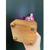 Wireless Crystal Bear Night Light 3D Glass Bedside Lamp Colorful