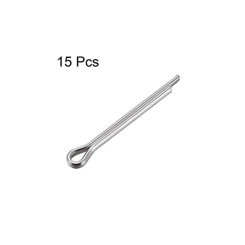 sourcing map Split Cotter Pin - 4mm x 35mm 304