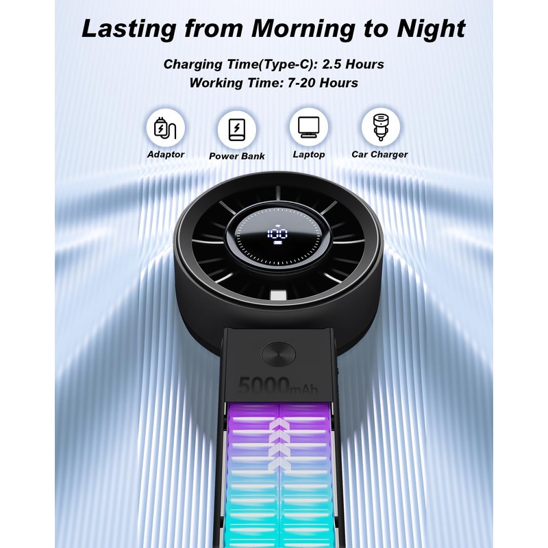 Vryllis Handheld Fan (Black)