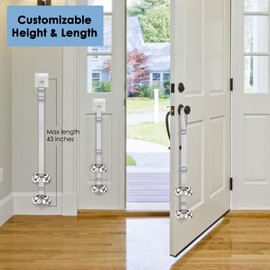 FOLKSMATE Dog Doorbells for Potty Training, Buckle Adjustable Puppy Dog Door Bells with Extra Loud Bells for Dogs Training, Housebreaking, Door Knob, Ring to Go Outside Puppy Pet Supplies Gray