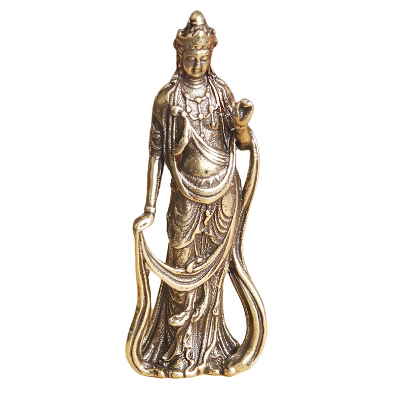 Kwan Yin Buddha Statue, Mini Size, Amulet, 2.0 inches (5