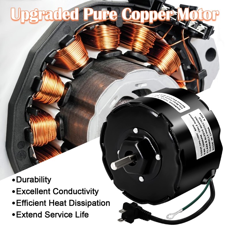 Hiorucet JA2C028G Bathroom Exhaust Fan Motor Replacement for Broan Nutone
