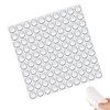 100 Stück Gummipuffer Selbstklebend, Gummifüße Selbstklebend, Anschlagpuffer Selbstklebend, Elastikpuffer Transparent,