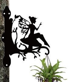 Cciphy 1 Pack Iron Hanging Plant Bracket, Cute Horse Silhouette Wall Mounted Planter Hanger Hook with Screws, Outdoor Heavy Duty Hanging for Wind Chime, Flower Pot, Plant Lantern (Horse)