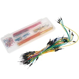 65Pcs Flexible Jumper Wires Kit - 140pcs Connecting Line Cables for Arduino Prototyping Circuit DIY Electronic Project Breadboard