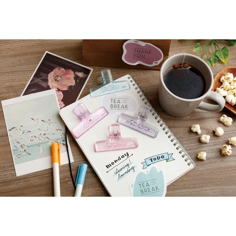 San-X Rilakkuma Clip Clear Purple FT74001 Size: Approx. H 2.0