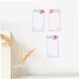 LABRIMP 2pcs Magnetic Memo Notepad for Grocery Lists Floral Design Memo Pads for Fridge Convenient Magnetic Note Pads for Daily Reminders and Shopping Lists