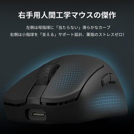 KDSTROE (Small Store) x Darmoshark N7 MAX Gaming Mouse Wired Wireless Dual 8K Tri-Mode Ergonomic Right Hand 8K Polling Rate 8K Receiver with 4K/8KHz Display PAW3950 30000DPI 750IPS 50G 49±2g Ultra
