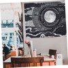 Ciieeo 1Set Black Wall Tapestry Elegant Hanging Carpet for Party