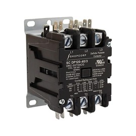 Shopcorp 3 Pole 40 Amp AC Contactor 110/120VAC Coil Definite Purpose Magnetic Contactor for Motor Load, HVAC, Refrigeration and Heat Pump. UL Listed