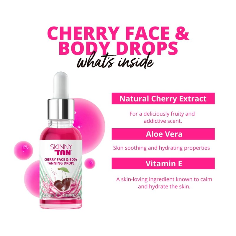 Skinny Tan Cherry Face Tanning Drops 30ml