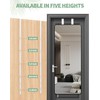 OXDFK 4 PCS Over The Door Mirror Hanger, Adjustable Door