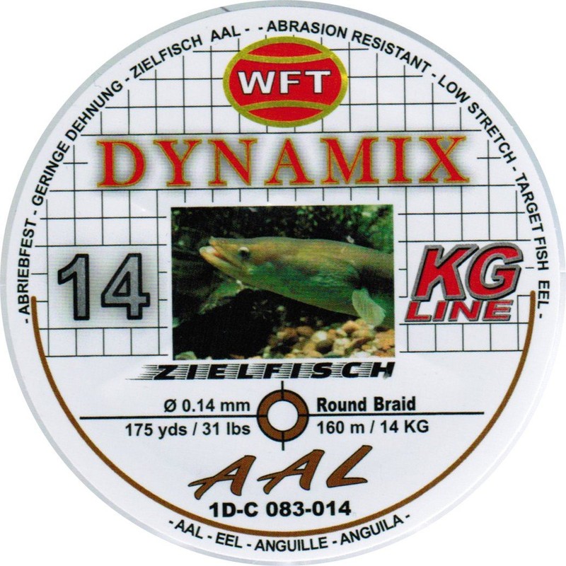 WFT Round Dynamix Eel Brown 160 m, Braided Line for
