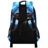 WEVIBOFU Blue Soccer Flame Football Fire Backpack for Boys Girls