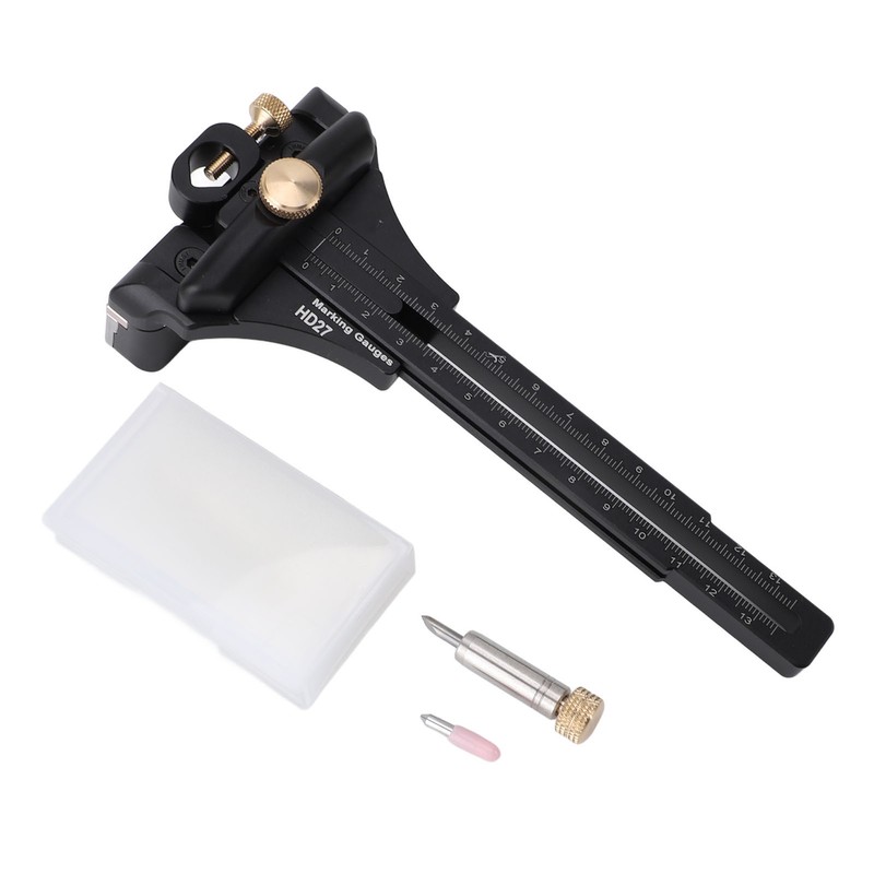 Woodworking Scriber Aluminium Alloy Multifunctional Marking Line Ruler T Type