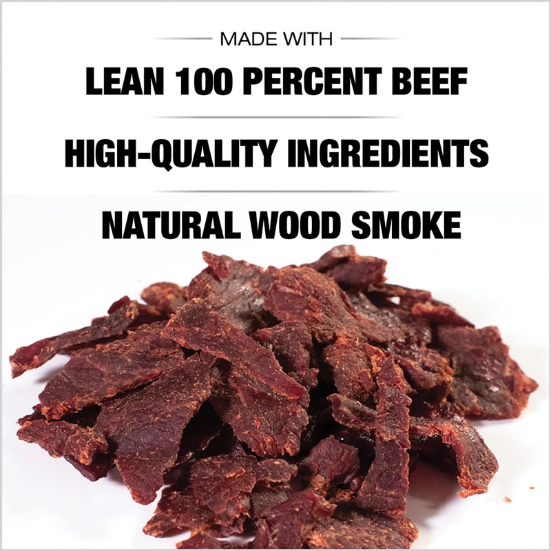 Old Trapper Beef Jerky, Teriyaki 1/4-Pound Individual Package, Savory and