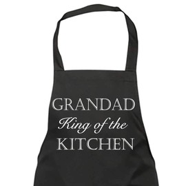 60 Second Makeover Limited Grandad King Of The Kitchen Black Apron Novelty Gift Chef Kitchen Present Fathers Day