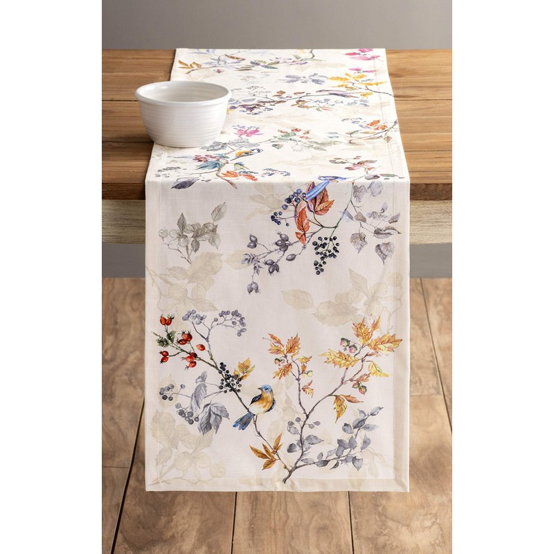 Maison d' Hermine Equinoxe - Beige 100% Cotton Table Runner