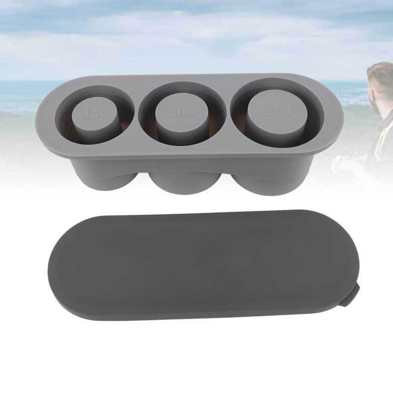 Hollow Cylinder Ice Cube Tray Quick Release Silicone High Low