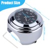 Motorcycle Handlebar Mount Clock, Stainless Steel Waterproof Handlebar Mount Round