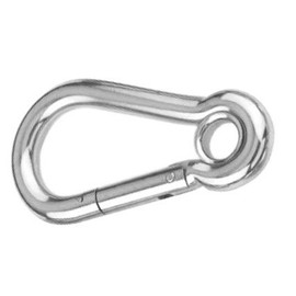 spring hook with eyelet 8x80mm