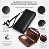 Long Zip-Around Leather Wallet for Daily Carry – Dual-Zipper Card