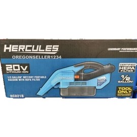HERCULES BRAND NEW 20V Cordless 1/2 Gallon Wet/dry Portable Vacuum - Tool Only