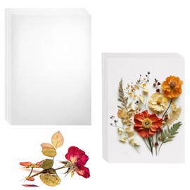 Flower Press Paper 12 Sheets Highly Absorbent Paper and 24 Sheets Snow Pear Paper Water Absorption Reusable Blotting Paper for DIY Arts Crafts Scrapbook