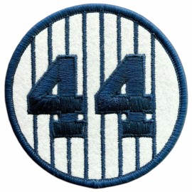 Unbranded REGGIE JACKSON RETIRED NUMBER 44 SPORTS JERSEY EMBROIDERED IRON ON PATCH 3"