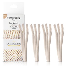 Dermaplane Razor Face Razor Tool -Swedish Stainless Steel- Biodegradable- 12 pc. Organic Luxury