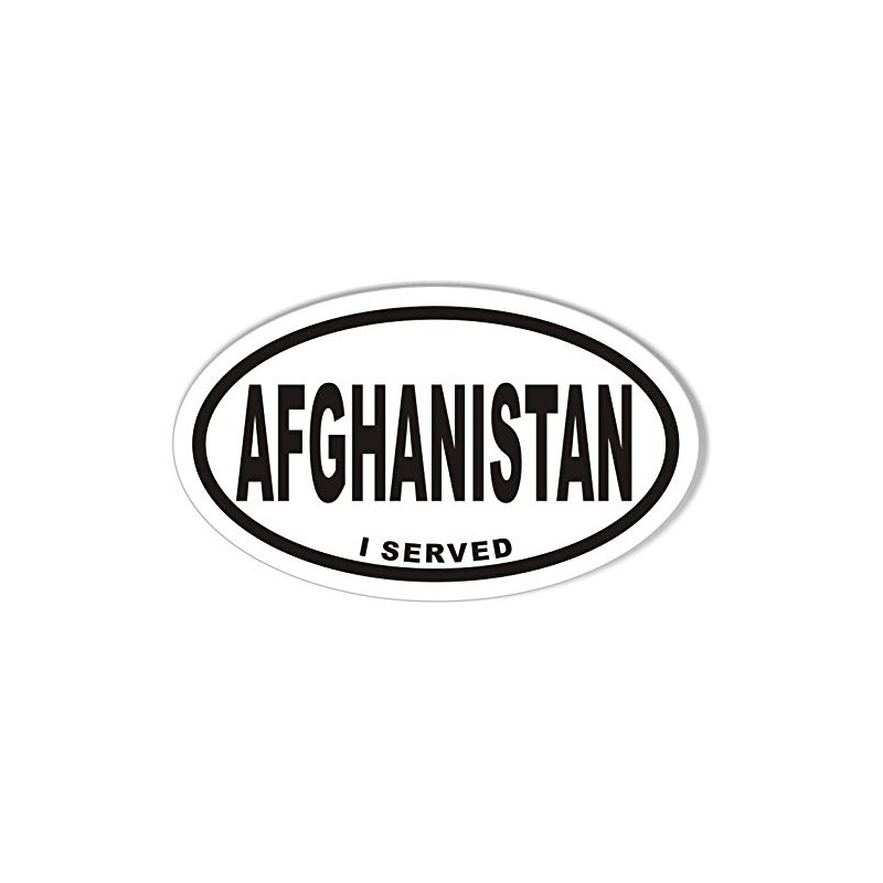 Afghanistan I Served Oval Bumper Sticker