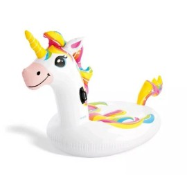 INTEX Inflatable Mega Unicorn Island Ride-On Swimming Pool Large Water Float