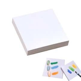 Paper Palette, Compact, 120 Sheets, Nail Resin, Disposable Color Palette, Combination Cardboard, Manicure Tool, Approx. 3.1 x 3.1 inches (8 x 8 cm), White