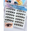 LUMERIS False Eyelash Parts, Natural, Easy Installation, 60 Bundles, Beginners,