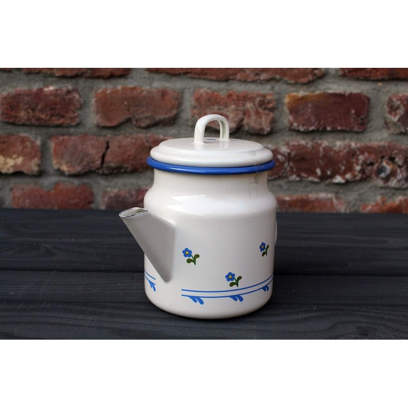 Münder Enamel Teapot 1 Litre Flowers