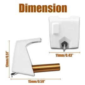 Stanton Needle Stylus Replacement – New DLC Elliptical Stylus for Pickering and Stanton Cartridges – One Turntable Cartridge in Box – D71EE L720EE Phonograph Record Player Hifi Accessories Upgrade