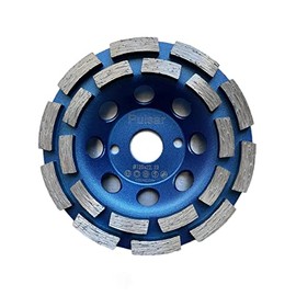 Pulsar Diamond Grinding Cup Wheel 125 mm / 4.5-5" Inch Angle Grinder Turbo Disc for Marble, Concrete, Masonry, Granite and Screeds.