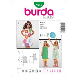 Burda B9544 Dress Sewing Pattern 19 x 13 cm
