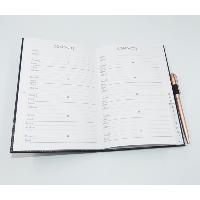 A to Z Telephone A5 Address Book A-Z Index Hard