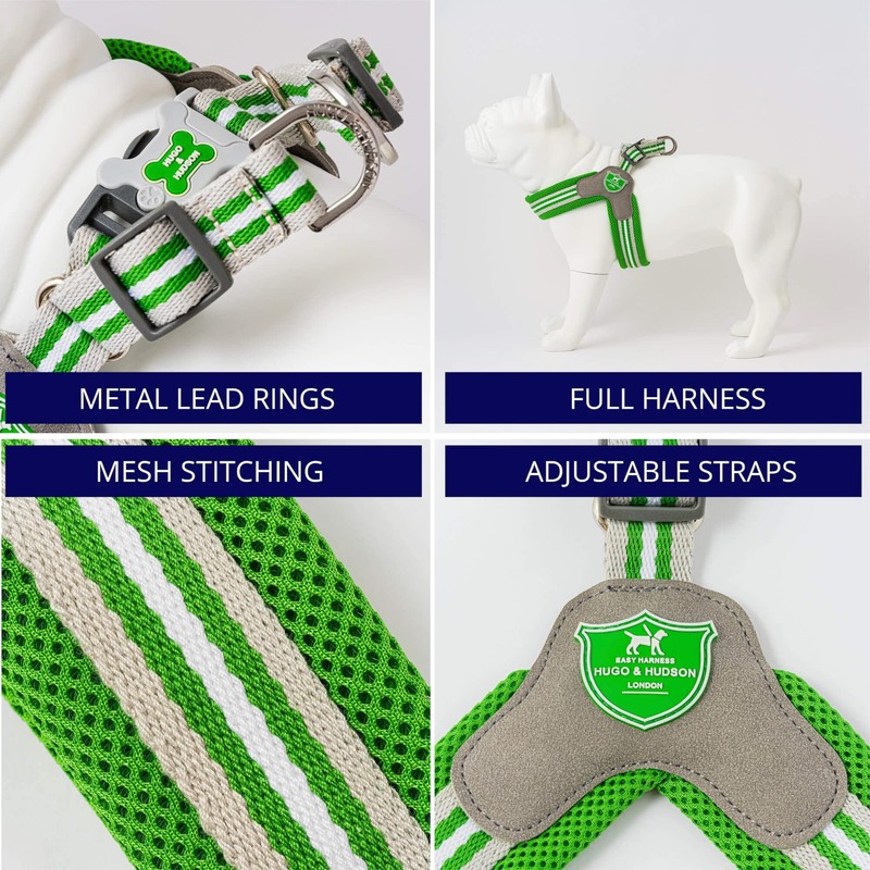 HUGO & HUDSON Easy Walk Dog Harness Adjustable No-Pull Step-in