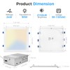 HONZIN 1 Pack 12 Inch Square Recessed Lighting, 5CCT Ultra-Thin