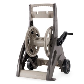 Suncast 175 ft. Hosemobile Garden Hose Reel Cart with 6" Wheels, Bronze/Taupe