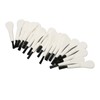 20pcs White Handle Black Hair Sound Aid Cleaning Brush Professional
