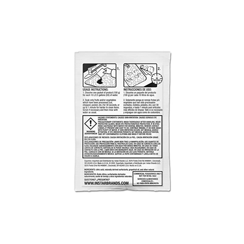 InStar Produce Wash & Cleaner 100 gm Powder Pouch (50