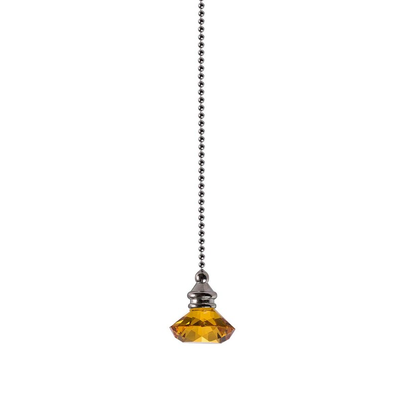 LONGSHENG Ceiling Fan Pull Chain Set - 2 pieces Amber