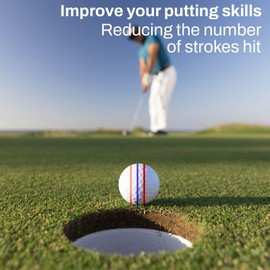 BAPOTH Golf Ball Marker, 4 Patterns Golf Ball Line Marker Tool with and 3 Color Golf Marker Pen for Better Alignment Putting, Golf Divot Tool for Repairing Green Dents and Marking Your Ball