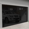 Sliding Garage Door Screen with Track Closure - Retractable Privacy